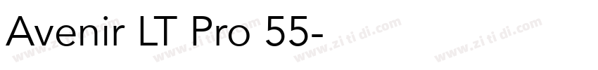 Avenir LT Pro 55字体转换